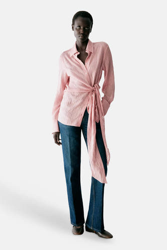 Chemisier (manches longues) rose - MANGO