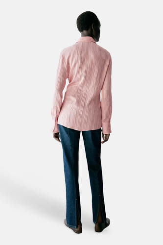 Chemisier (manches longues) rose - MANGO