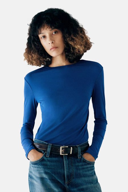 T-shirt à manches longues - bleu
