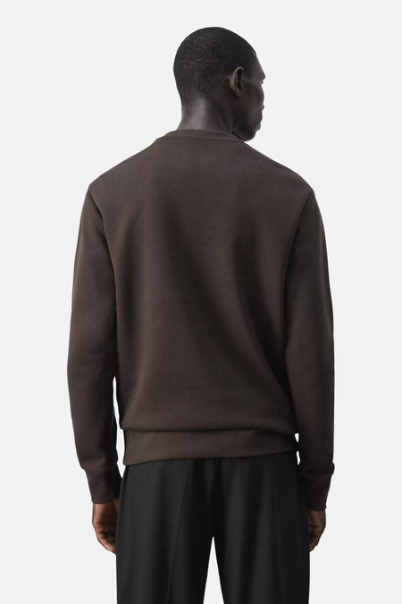 Sweat col O - brun