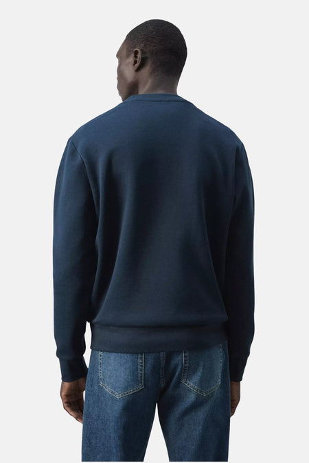 Sweat col O - Bleu