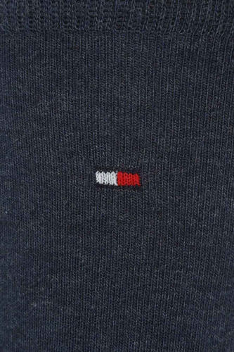 Chaussettes en denim de TOMMY JEANS avec un fin motif côtelé et un petit détail logo.