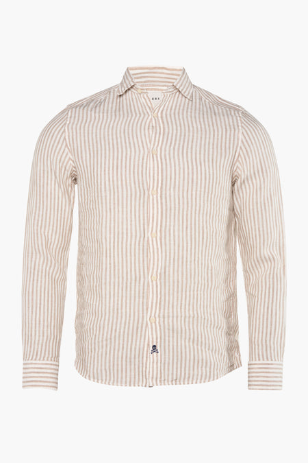 Chemise &agrave; manches longues - beige