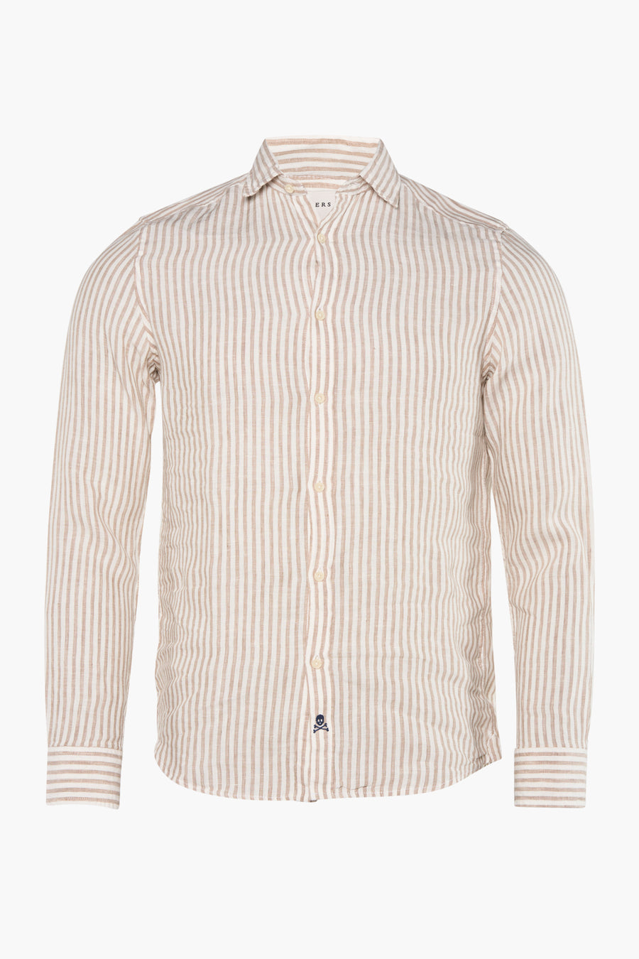 Chemise &agrave; manches longues - beige