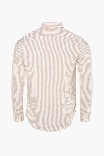 Chemise &agrave; manches longues - beige