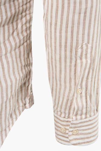 Chemise &agrave; manches longues - beige