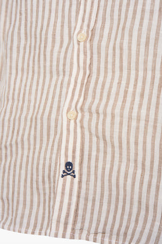 Chemise &agrave; manches longues - beige