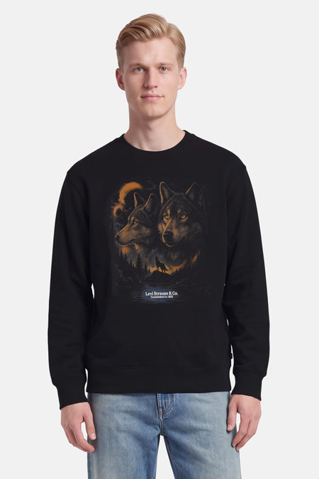 Sweat col O - noir