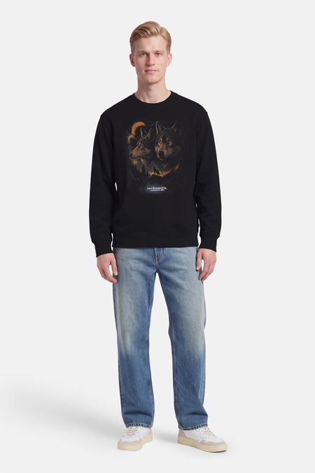 Sweat col O - noir