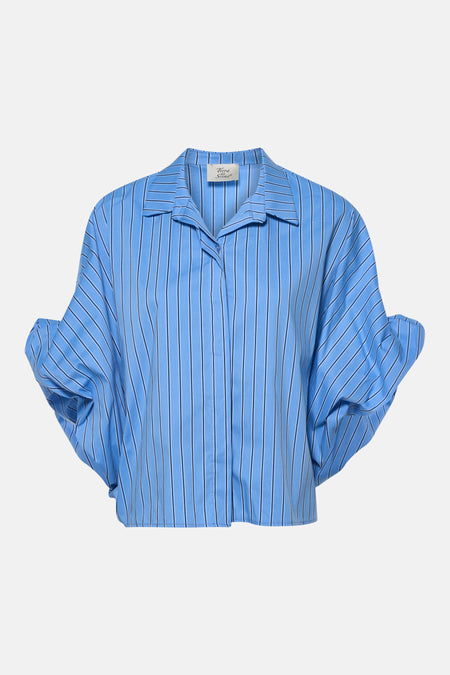 Blouse à manches 3/4 - bleu