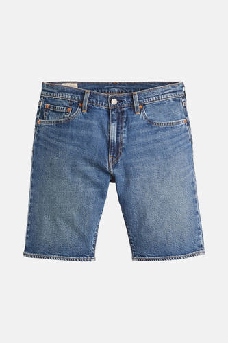 Shorts en denim bleu court de Levi's®, avec des détails à boutons et des jambes droites.