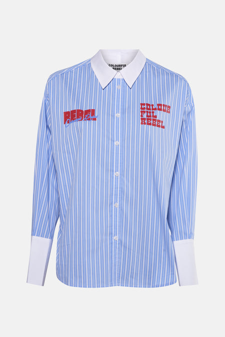 Chemise à manches longues - bleu
