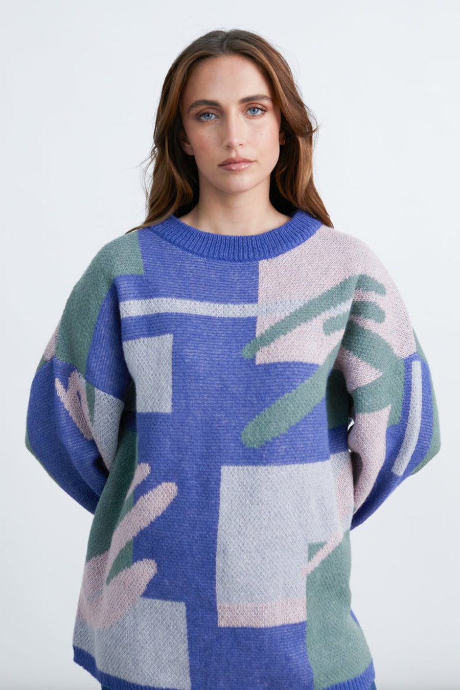 Pull à col rond - multicolore