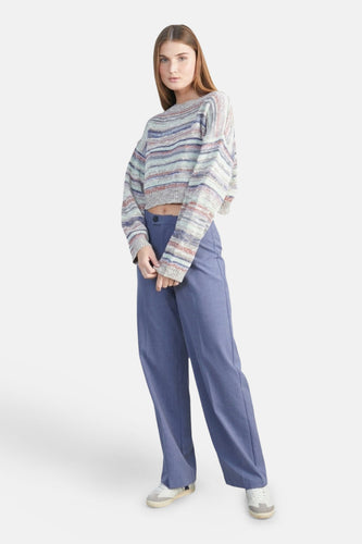 Pull à col rond - multicolore