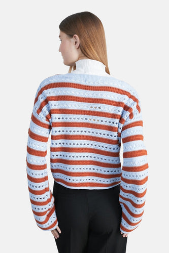 Pull à col rond - bleu
