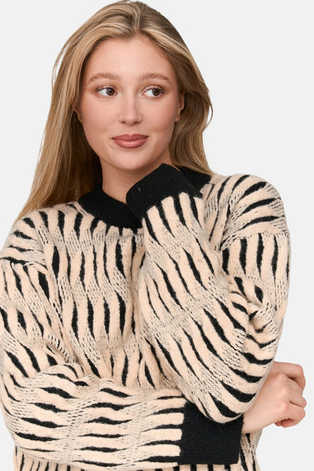 Pull à col rond - Multicolore