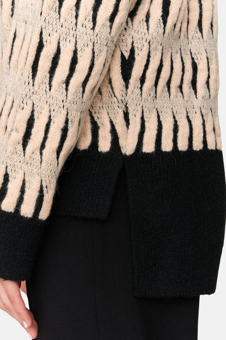 Pull à col rond - Multicolore
