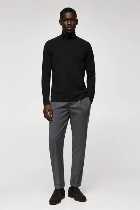 T-shirt (manches longues) Noir - Mango