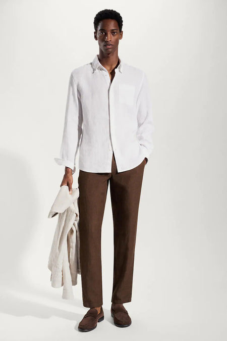 Pantalon costume - brun