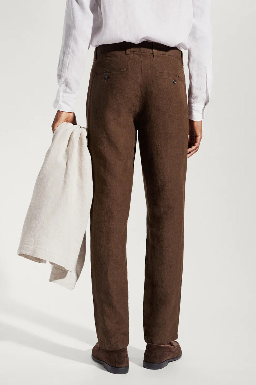 Pantalon costume - brun - MANGO