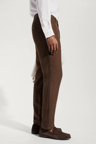 Pantalon costume - brun - MANGO