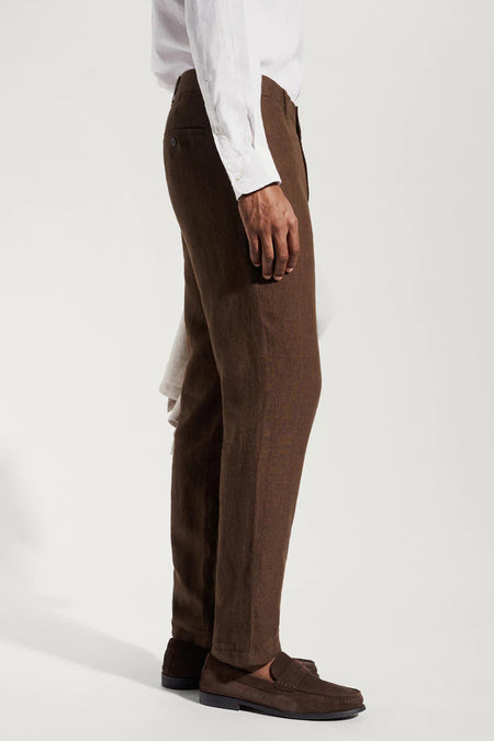 Pantalon costume - brun