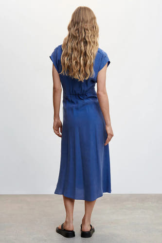 Robe &agrave; manches courtes - bleu