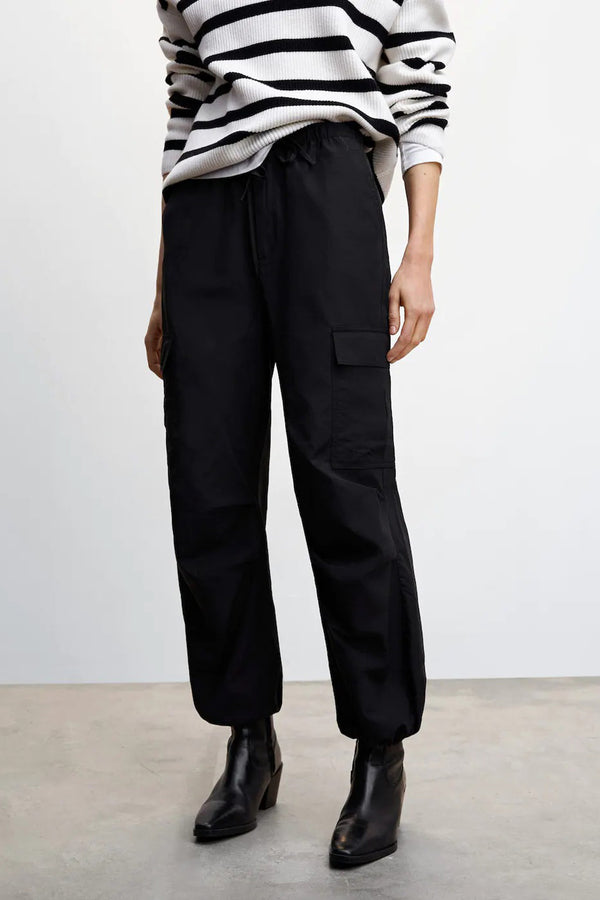 Pantalon cargo Noir - Mango