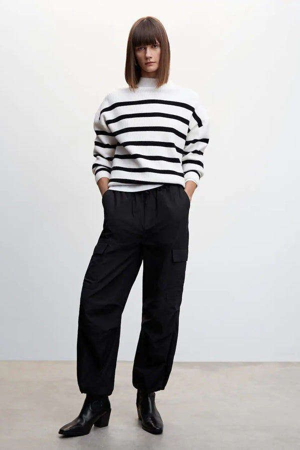 Pantalon cargo Noir - Mango