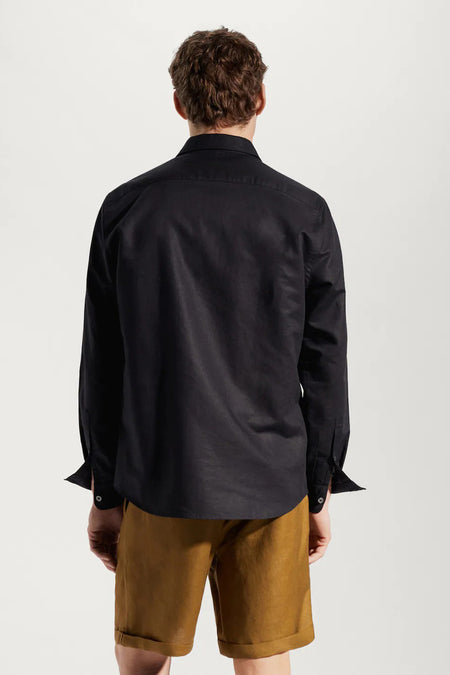 Chemise &agrave; manches longues - noir