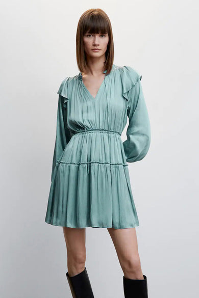 Robes manches longues bleu - MANGO