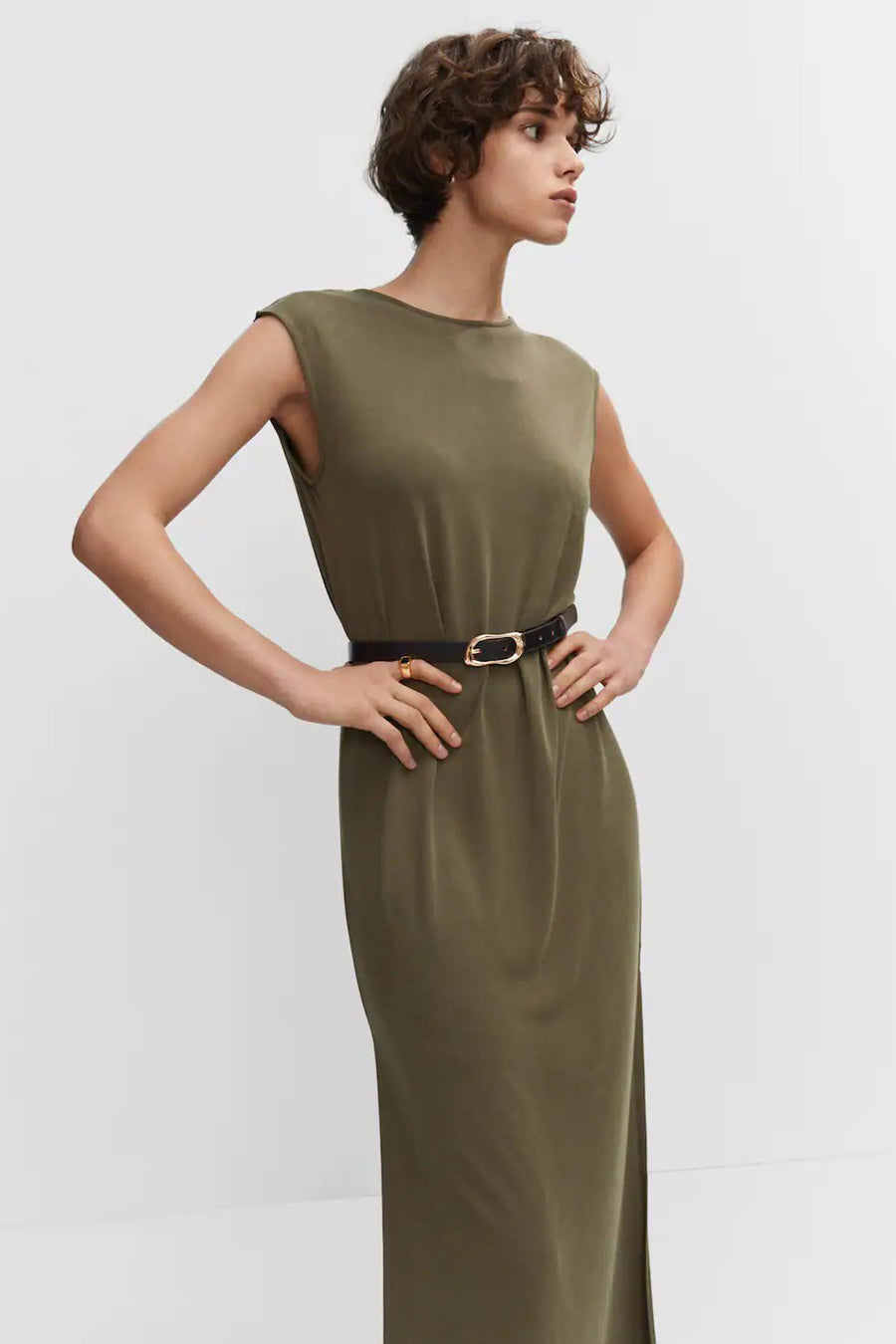 Robe longue - beige
