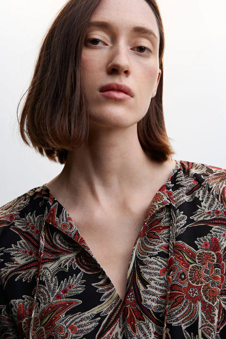 Robe &agrave; manches longues - noir