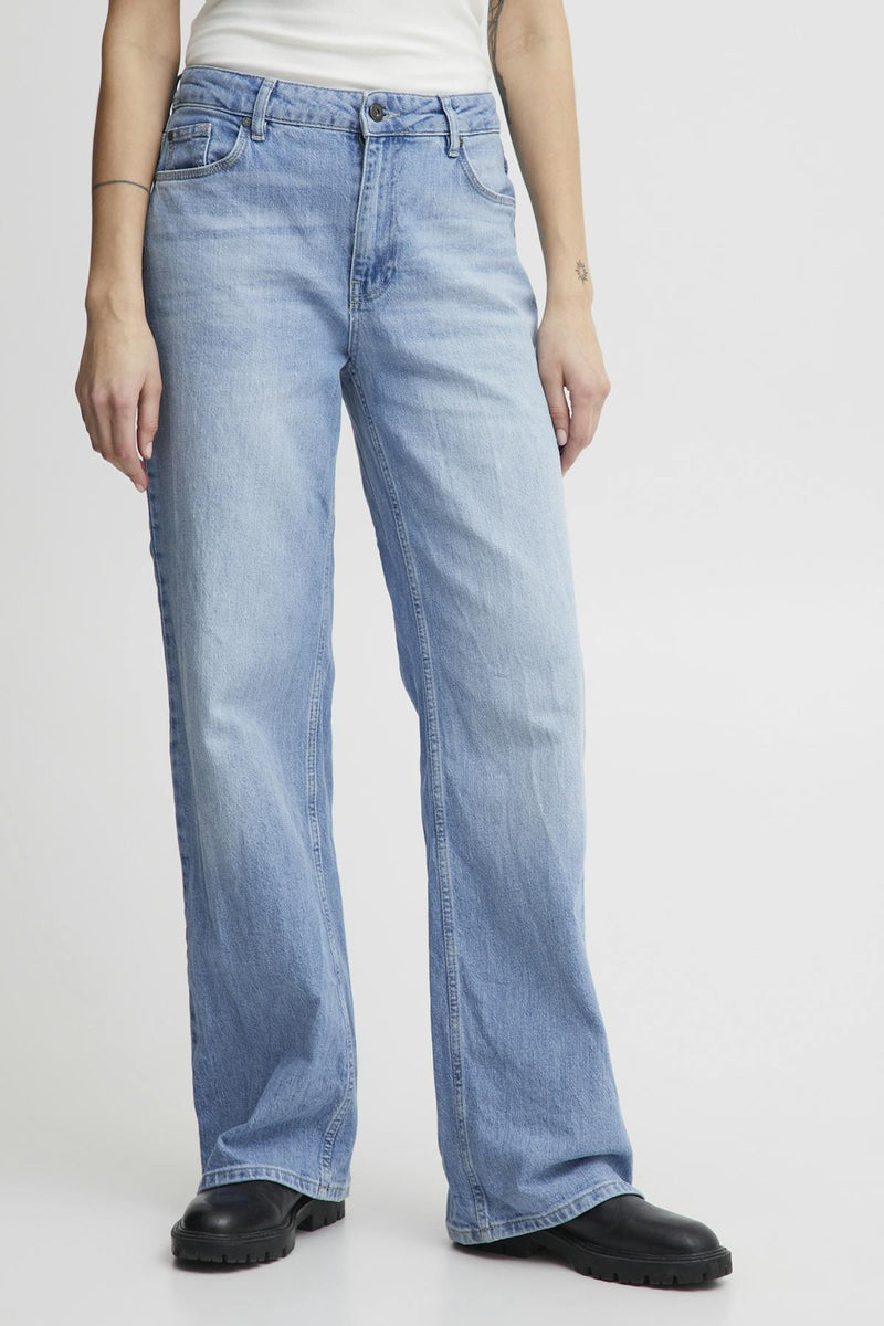 Jeans wide Light blue denim - PULZ