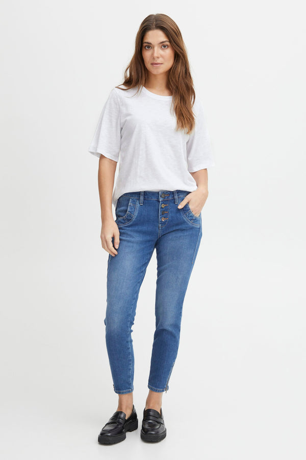 Top uni manche courte Blanc - PULZ