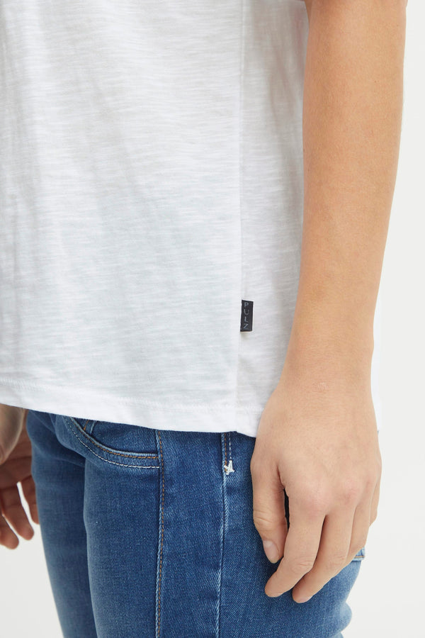 Top uni manche courte Blanc - PULZ