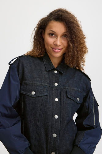 Veste en jean - dark blue denim - PULZ