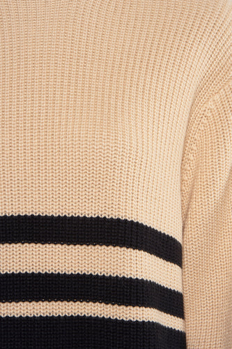 Pull à col roulé - beige - PULZ