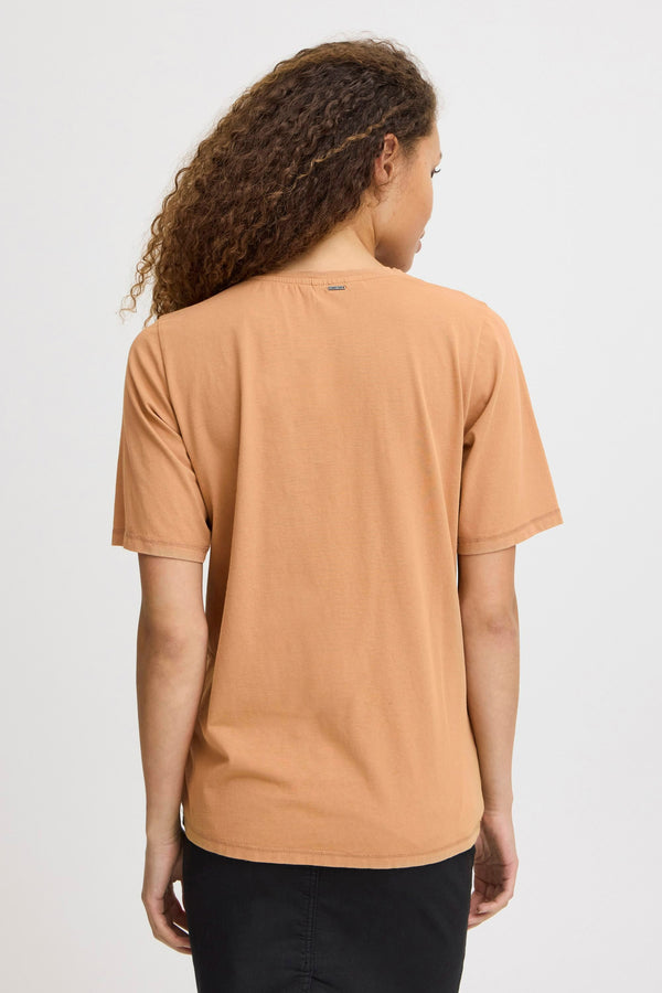 Top uni manche courte Beige - PULZ