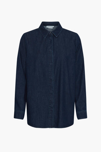 Chemise en jean - dark blue denim - PULZ