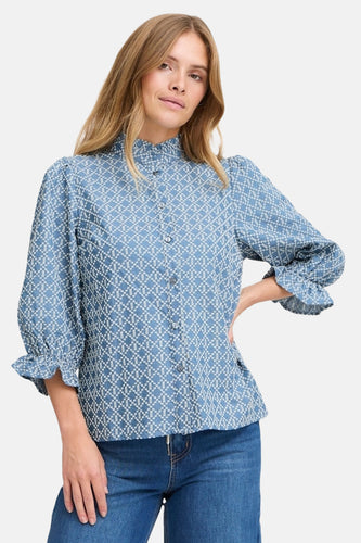 Chemise en jean bleu - PULZ - PULZ