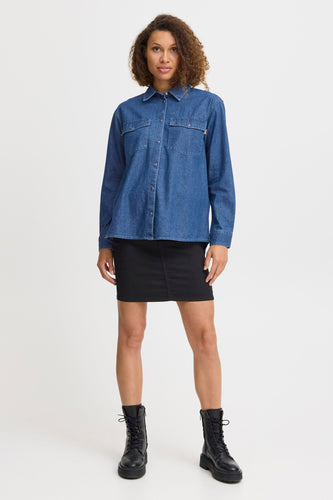 Chemise en jean - mid blue denim