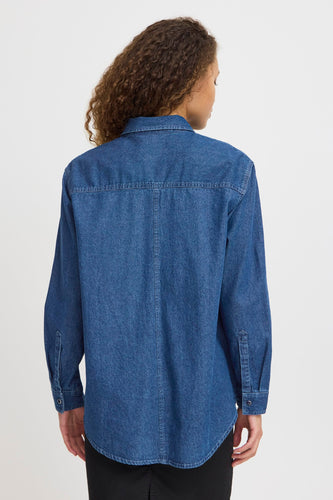 Chemise en jean - mid blue denim - PULZ