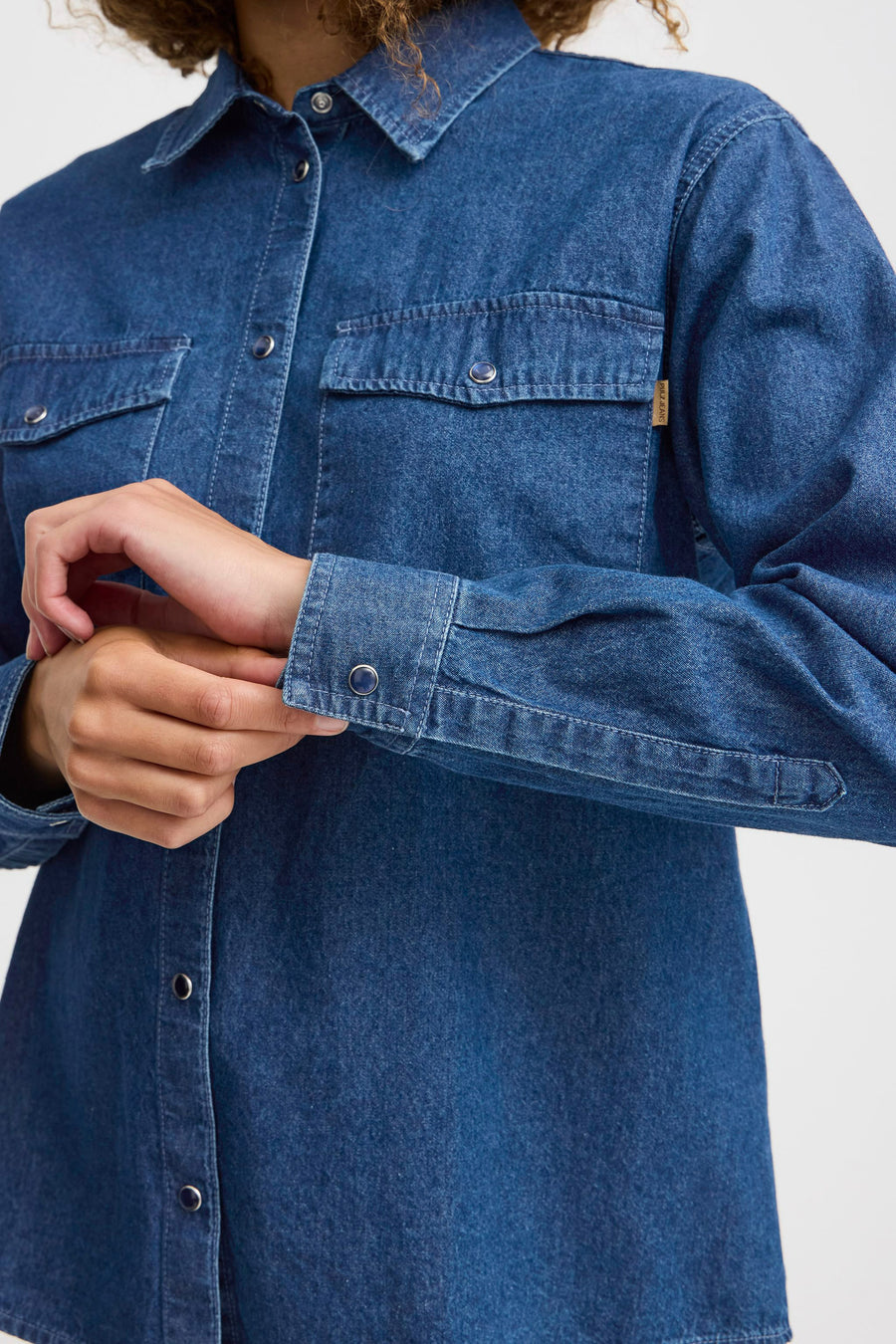 Chemise en jean - mid blue denim - PULZ