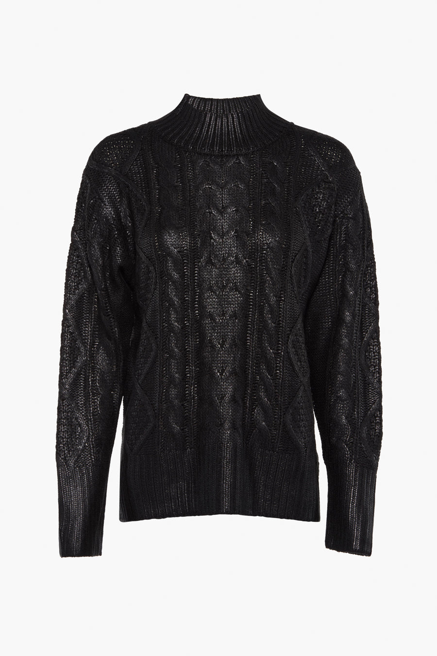 Pull à col rond - noir - PULZ