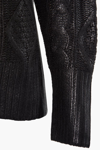 Pull à col rond - noir - PULZ