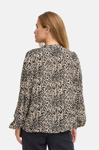 Blouse à manches longues - brun - PULZ