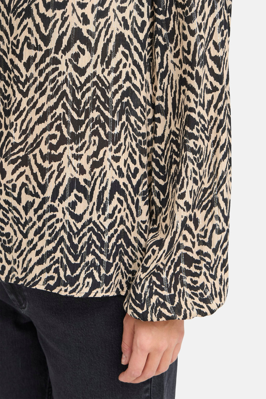 Blouse à manches longues - brun - PULZ