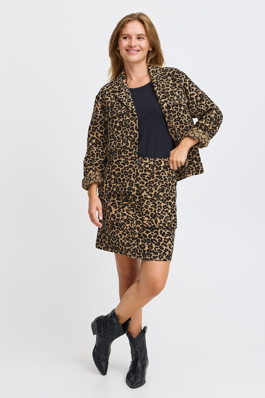 Jupe courte - brun - PULZ