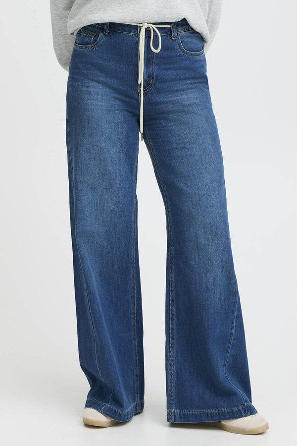 Jeans wide Dark blue denim - PULZ